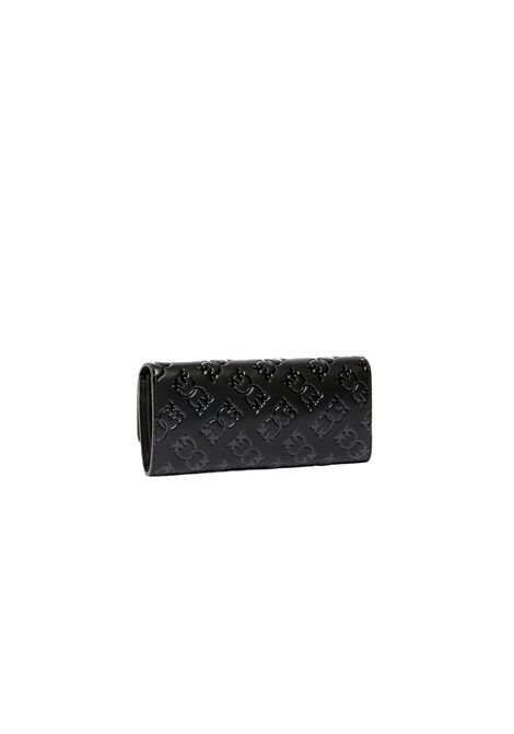 Portafoglio Pinko donna Love Tiny Birds Wallet 103765 A1YB Nero pelle tracolla imprimè PINKO | Portafogli | 103765 A1YBZ99Q
